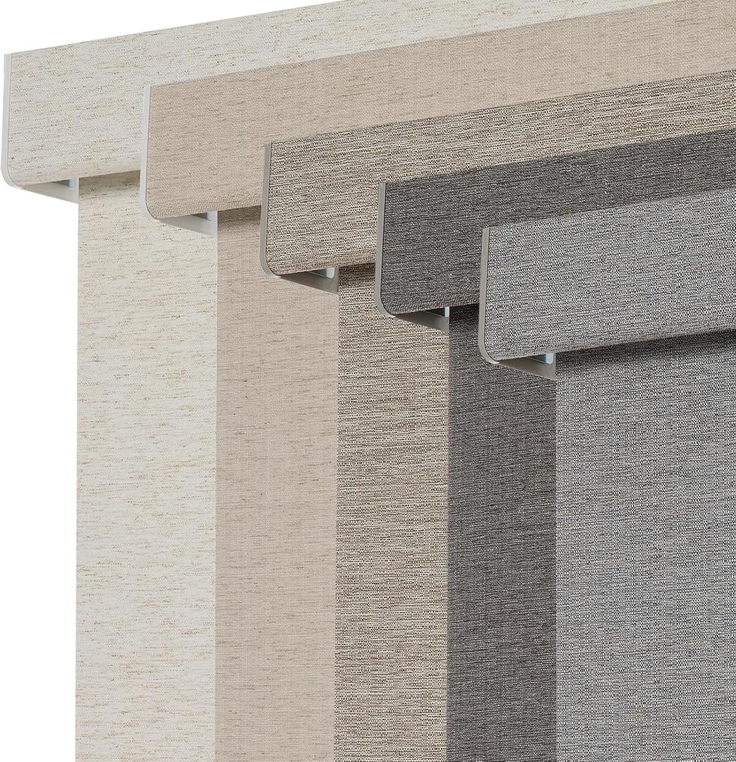 Persilux Blackout Roller Shades for Indoor Window Blinds,Cordless,Linen Fabric,Thermal Insulated Fabric UV Protection Shades for Home,Office,Bedroom,Door,Blackout-Grey,16" W X 64" H