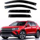 KPY Rain Guards Fit for 2021-2026 Volkswagen Taos, Out-Channel Window Visors Vent Wind Deflectors 4PC, Car Accessories for 21-26 VW Taos