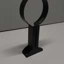 Sensolio Bubble Tube Wall Mount Bracket  Extendable 47 Inch  Protects from Knocks and Spills, Ideal for Children's Sensory Rooms & Aquariums (Black-4 Inch Diameter)