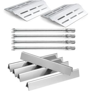 Genesis E330 Grill Parts 7621 Flavorizer Bars Heat Deflector Sear Burner Replacement Parts for Weber Genesis 300 Parts E-310 E-330 S-330 S-310 E-320 Genesis 4 Burner Grill Parts 330 Sear Burner Tube