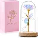 QUNPON Mothers Day Rose Gifts for Mom,Birthday Gifts for Women,Mother Day Flower Gifts for Mom from Daughter,Rainbow Mothers Day Rose Flower Gifts for Sister,Mother,Her,Grandma