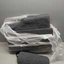 HOMBYS Sherpa Fleece Lumbar Support Pillow with Headrest for Recliner,Memory Foam Recliner Chair Cushion for Back Pain,Big High Back Support for Recliner with Chair Headrest for Elderly (Grey)