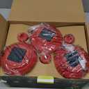 Dynaming 6 Pack Christmas Solar Flame Garden Lights Outdoor, Dual Use Flickering Flame Torch Candy Cane Pathway Marker, Xmas Hanging Lantern Lights, Waterproof & Auto On/Off for Patio Walkway Driveway (Red and White)