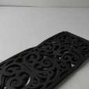 Hedume 4 Pack Rubber Stair Mats, Non Slip Stair Treads Mat, Rubber Scroll Doormat for Outdoor, Indoor, Entrance, Stairs (29" x 9.5")
