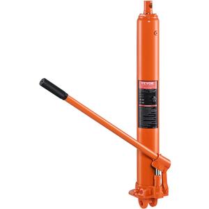 VEVOR Hydraulic Long Ram Jack, 8 Ton Engine Hoist Cylinder with Single Piston Pump and Clevis Base, Hydraulic Ram Cylinder for Engine Lift Hoists, Hydraulic Garage/Shop Cranes, Mechanical, Farm
