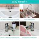 1080Swivel Faucet Extender, Sink Water Faucet Aerator Extension in Brass, Swivel Robotic Arm Bathroom Faucet Extender, Rotating Extension Filter with 2 Mode Splash