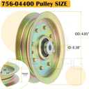 2 Pack 01004101 Pulley Replaces Cub Cadet Idler Pulley 01004101, Cub Cadet 01004101 Pulley, Cub Cadet 02004447, 756-04400 for for Cub Cadet Z-Force 44, Z-Force 48, Z-Force 50, Z-Force 60 Tanks