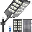 Ofuray Solar Street Lights Outdoor,Solar Security Flood Lights Parking Lot Lights Commercial Dusk to Dawn, 6500k Waterproof Led with Remote Control Motion for Street,Court,Barn (Of-2600W 268000Lm)