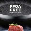Non Stick Frying Pans, 12-inch with Lid, Hybrid Frying Pans Nonstick,non stick Skillets Stainless Steel, Dishwasher & Oven-Safe, Induction Compatible Cooking Pan, PFOA Free Saucier Cookware
