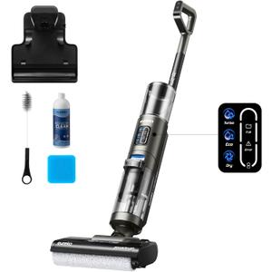 Eureka Cordless Wet Dry Vacuum Cleaner Self Cleaning Vacuum and Mop Combo, Good for Hard Floors Pet Hair Sticky Messes, RapidWash NEW430BL, Blue