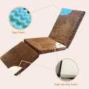 3-fold Recliner Cushions Foam Seat Chair Cushions Backrest Leg Pillow for Elderly with Adjustable Straps Removable Cover Non-Slip 3 Parts Foldable Cushions