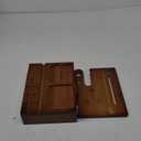 melafa365 Nightstand Organizer for Men,Phone Docking Station with Cable Management,Night Stand with Drawer,Bedside Organizer for Watches,Keys,Wallets,Gifts for Men(Brown)