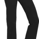 Safort 31" 34" Women Bootcut Yoga Tall Dress Pants Flare Long Trousers Work Stretchy Business Casual Slacks Pockets (Large, Black)