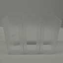 Suwimut Acrylic Coffee Cup and Lid Storage Organizer, 3 Compartments Disposable Paper Cup Dispenser Clear Plastic Cups and Lids Holder for Kitchen Coffee Bar Shop Party Supplies