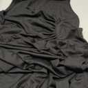 Happy Sailed Midi Dresses for Women Date Night Summer Sleeveless Empire Ruched Waisted Slim Fit Irregular Hem Flared A-Line High Low Cocktail Party Dress Black X-Large