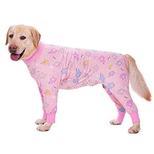 Dog Recovery Suit After Surgery Female Male, Dog Neuter Shirt Cone Alternatives Prevent Licking Surgical Onesies (Elephant, 4XL)