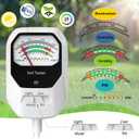 4-in-1 Soil Moisture Meter Soil Moisture/Fertility/PH Meter/Sunlight Intensity Soil Test Meter for Gardening, Farming and Outdoor Plants