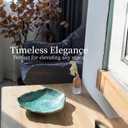 10'' Large Decorative Bowl - Ceramic Decorative Dish for Kitchen Counter, Key Bowl for Entryway Table, Modern Centerpiece Decor Dish for Home Decor Accents, .(10“GREEN)