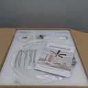 JSAITEE 52 Inch Low Profile Ceiling Fan with Lights, Remote & APP Control, 3CCT Dimmable, 6 Blades 6 Speed Ceiling Fans, Quiet Reversible DC Motor, Modern White Ceiling Fan for Bedroom Living Room