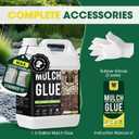 GloGlo 166OZ Ready to Use Mulch Glue for Landscaping Rock Glue No Dilution Needed Strong Adhesion of Rocks, Gravel & Mulch, Fast-Drying & Weather-Resistant Gravel Binder for Pebble, Pine Straw (EXP 12/01/26)