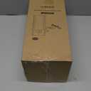 EDISHINE 13.5" Small Table Lamp, Walnut Wood Cylinder Nightstand Lamp for Bedroom, Beige Linen Shade, Corner Modern Bedside Lamp for Living Room, On-Off Line Switch, E26 Base (Bulb Not Included) (Dark Pearwood Color)