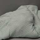 AmyHomie Cooling Blanket Queen Size, 100% Rayon Derived from Bamboo, Cool Summer Blanket for Hot Sleepers Soft Comfy Waffle Lightweight Blankets for All Seasons (90×90in, Sage Green)