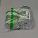 2 Pcs 4'' 50 Yard Dark Green Ti Leaf Floral Ribbon Outdoor Polyester Satin Ribbon Waterproof Aspidistra Ribbon for Outdoor Indoor Florist Wrap Wedding Bouquet Art Crafts Holiday Decorating