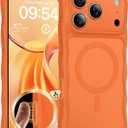 TAURI for iPhone 17 Pro Case for Women Girl,with Camera Control, [Compatible with Masafe], Wave Phone Case for iPhone 17 ProMax 6.9", Orange