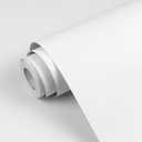 White Contact Paper Solid White Peel and Stick Wallpaper 17.3"x120" Matte Self Adhesive Waterproof Vinyl Roll for Bathroom Kitchen Backsplash Cabinets Shelf Liners Drawers