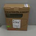 Electric Heated Blanket 72"x84" Full Size - Dual-Sided with Microplush & Sherpa Fabric, 4 Heat Settings & 10 Hours Auto Off, Machine Washable - Light Gray