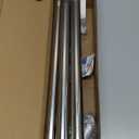 Anovo Flag Pole Kit- Upgraded Holder, Stainless Steel 5 FT Flag Poles with1 Inch Metal 360 Rotating Flag Pole Rings Two-Position Flag Pole Bracket Mounting for Outside House Porch (5 FT-Sliver)