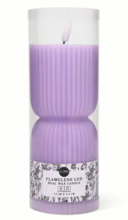Core Home Flameless Led Real Wax Candle 7.5 cm x 24 cm