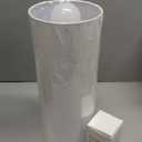 Fenmzee Bedside Table Lamp for Bedroom - 3 Way Dimmable Touch Lamp USB C Charging Ports and AC Outlet, Small Lamp Wood Base Round Flaxen Fabric Shade for Living Room, Desk, LED Bulb Included