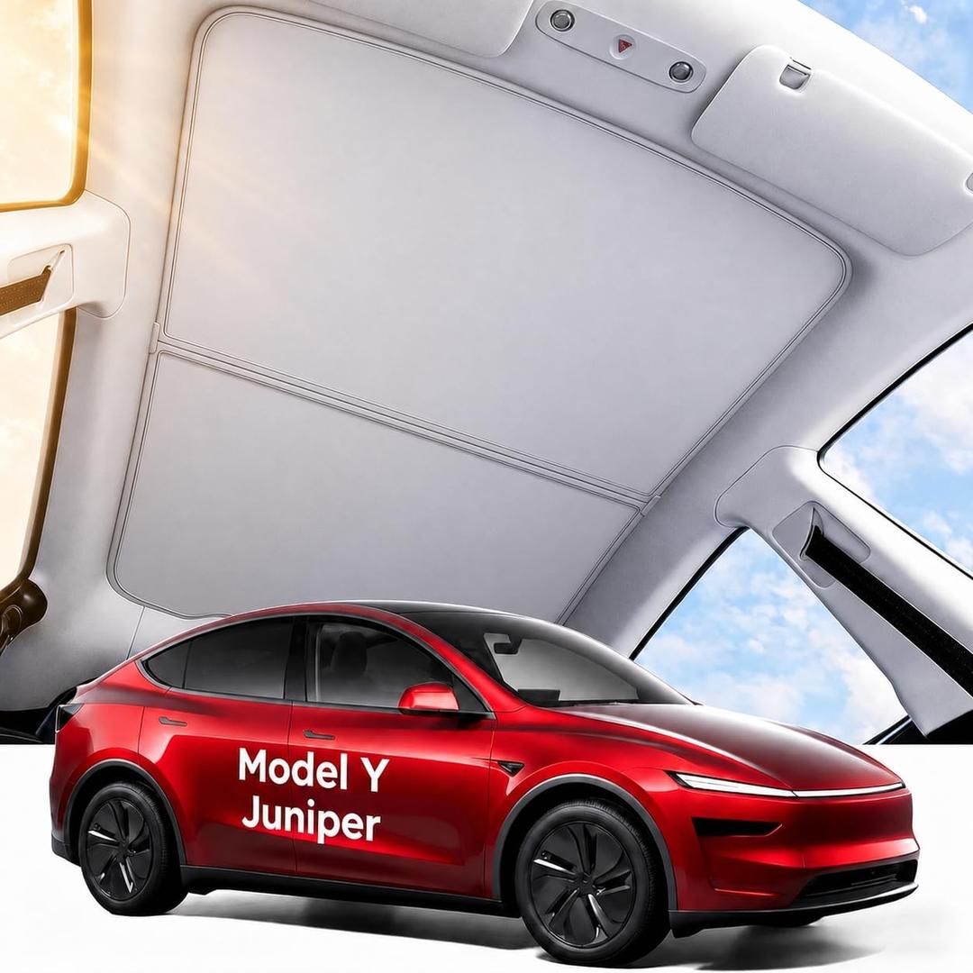 Sunshade Roof for Tesla Model Y Juniper（2025-2026）, Off-White