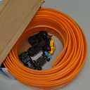 Flexible Race Track for Kids, 15FT Car Track with 4 Suction Cups and 6 Different 1/64th Cars - STEM Racing Toy for Boys & Girls Ages 3+ (Orange)