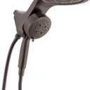 Delta 6-Setting HydroRain Premium 2-in-1 Dual Shower Head with ProClean Spray, Oil Rubbed Bronze High Pressure Shower Head with Handheld Spray, 1.75 GPM Flow Rate, Venetian Bronze 56000-RB25