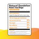 AISDWH Dandelion Root Tea Bags, 60 Count, Caffeine-Free Herbal Tea (EXP 10/31/26)