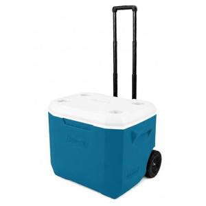 Coleman Chiller 60-Quart Rolling Cooler with Wheels, Blue