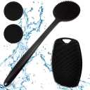VWMYQ Back Scrubber for Shower, New Upgrade Multifunction Exfoliator Body Scrubber for Effective Shower Scrubber for Body, Ergonomic No-Slip Handle and Easier Product Foam Silicone （2 Pack）