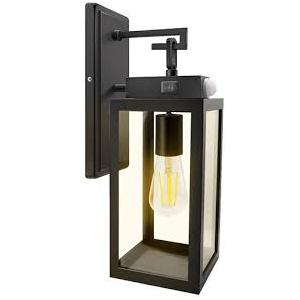  Outdoor Wall Lights Dusk to Dawn, 1ftx5inch Wall Lantern Set for Two Photocell Wall Sconce for Porch Light, Exterior Garage Light, Patio Outdoor Lighting