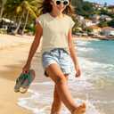 Girls Summer Casual Tee Shirts Tops Short Sleeve Kids Crewneck Cap Sleeve Tank Top Basic Loose Fit Cute T Shirt (Yellow)