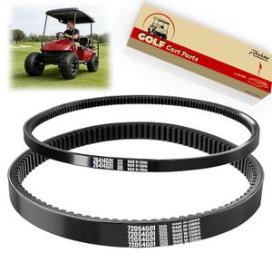 ROYKAW EZGO TXT Gas Drive Belt & Starter Belts Kit for EZGO 4 Cycle Gas Golf Cart TXT Cushman Express Marathon Medalist ST Vehicles Terrain 1994-2013, OEM # 72054G01, 72024G01, 72025G01, 26414G01