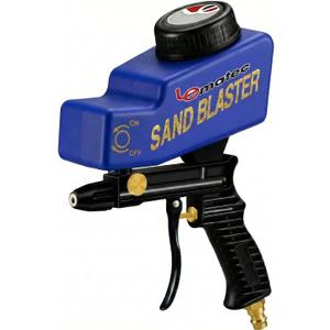 Portable Sand Blaster Gun Kit for Rust Removal, Glass Etching, & spot blasting - Requires 150PSI Air Compressor 4+ CFM for Detail Work & Small Projects - Ceramic Nozzle Blue
