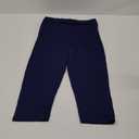 Conceited Capri Leggings for Women - Soft - High Waist Tummy Control - Essential - Regular and Plus Size - Navy Blue -XXL