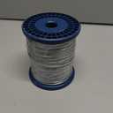 Houseables 1/4 Cable, Wire Rope, 1/4" OD, 0.149" ID, 7x7 Braided, Coated Cable, Vinyl Coated Wire Rope, Clothes line, Clothesline, Aircraft, Tension, Galvanized Metal, Steel, Plastic Covered, 500 Feet 