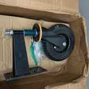 8 Inch Heavy Duty Gate Wheel, 750 lb Capacity, Fits Metal Tube Gates and Wooden Gates, 360 Swivel Spring-Loaded Caster. Gate Wheel for Smooth Operation. Equipped with Installation Tools