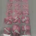 UNA GELLA French Press On Toenails - 15 Sizes Pre-Etched French Toe Nail Press Ons Soft Square Gel False Toenails Pink and White Fake Toe Nails 180Pcs for Women Big Toes Nail Extensions Pedicure