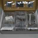 WDF 300 Pieces Silver Plastic Silverware - Plastic Silverware Heavy Duty - 100 Forks 100 Knives 100 Spoons - Disposable Silver Cutlery Perfect for Party/Wedding/Christmas
