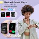 Smartwatch for Women, Compatible with Android & iPhone, 1.8'' Fitness Tracker Watch with Alexa, Call & Notification Alerts, Heart Rate & Sleep Monitor, 120 Sports Modes, Waterproof Watch for Women