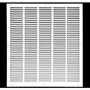 22" x 26" Return Air Grille - Sidewall and Ceiling - HVAC Vent Duct Cover Diffuser - [White] [Outer Dimensions: 23.75w X 27.75"h]
